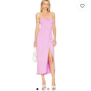 NWT L*Space Lilac Aya Summer Dress with Slit Size Medium